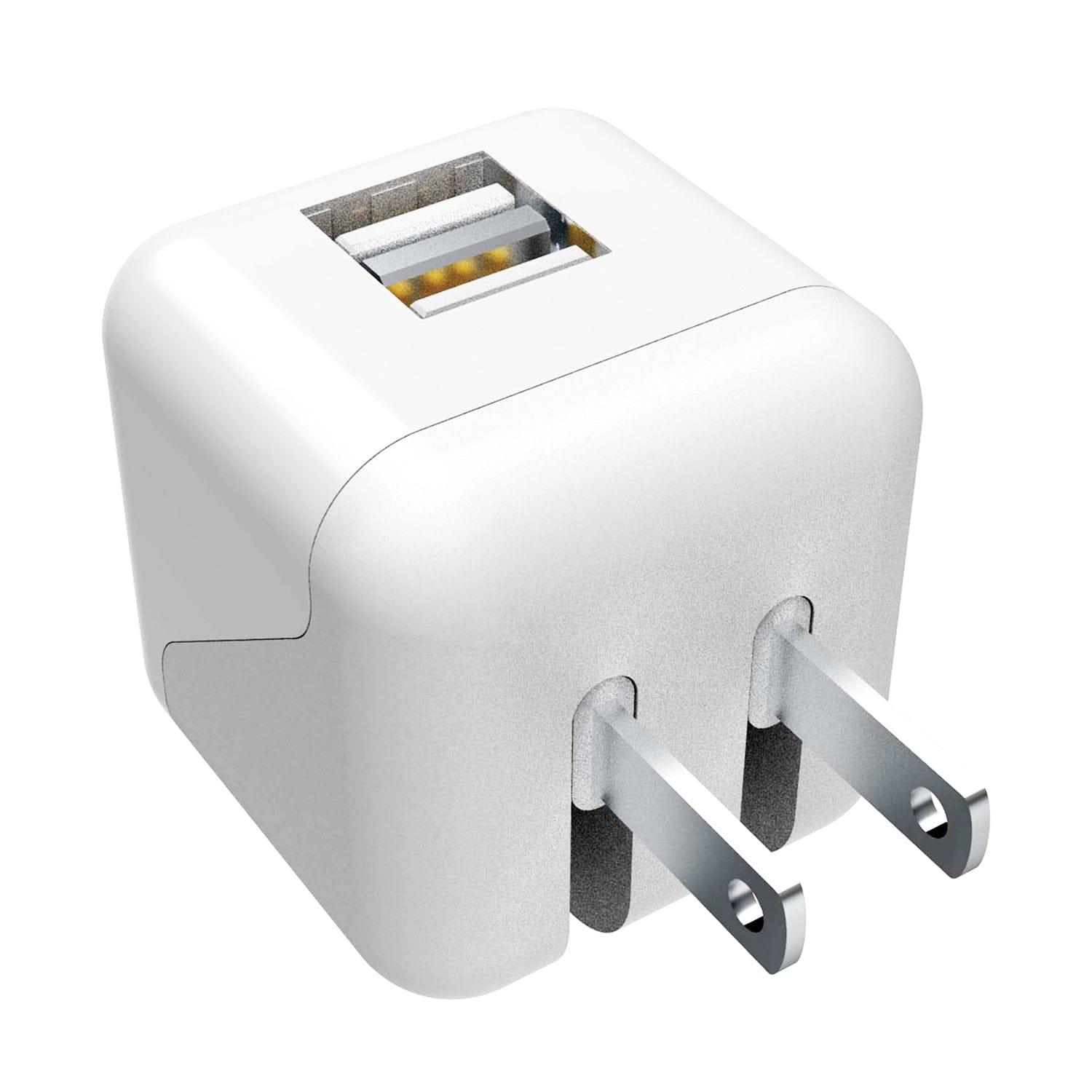 XYST 2.4-Amp Dual USB Wall Charger, White
