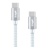 XYST 10-Ft. Braided USB-C to USB-C Cable, White