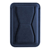 XYST 3-in-1 Phone Wallet with Adhesive Card Holder, Stand, and Grip, Navy Blue