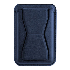 XYST 3-in-1 Phone Wallet with Adhesive Card Holder, Stand, and Grip, Navy Blue