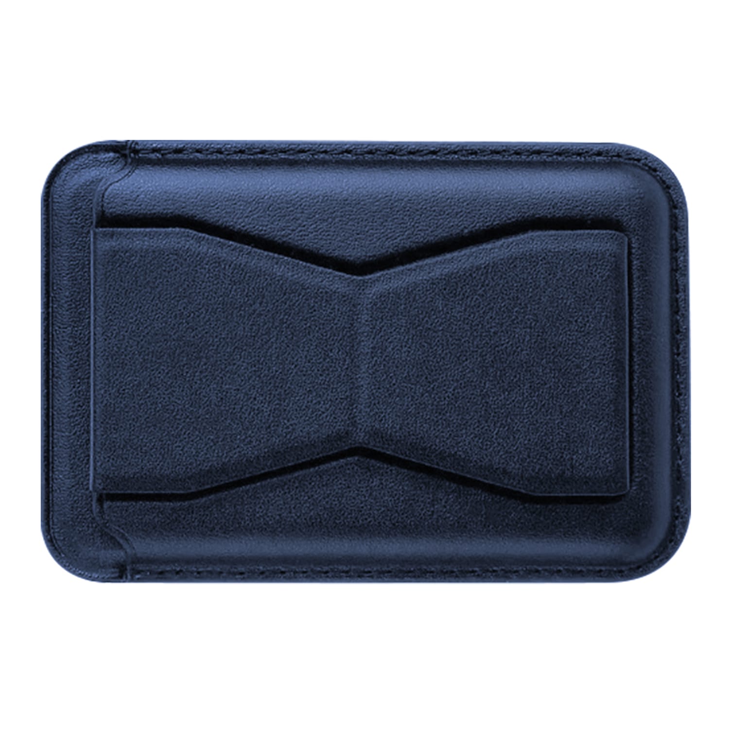 XYST 3-in-1 Phone Wallet with Adhesive Card Holder, Stand, and Grip, Navy Blue
