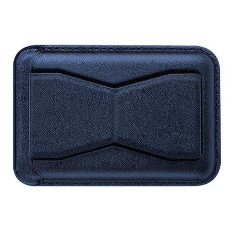 XYST 3-in-1 Phone Wallet with Adhesive Card Holder, Stand, and Grip, Navy Blue