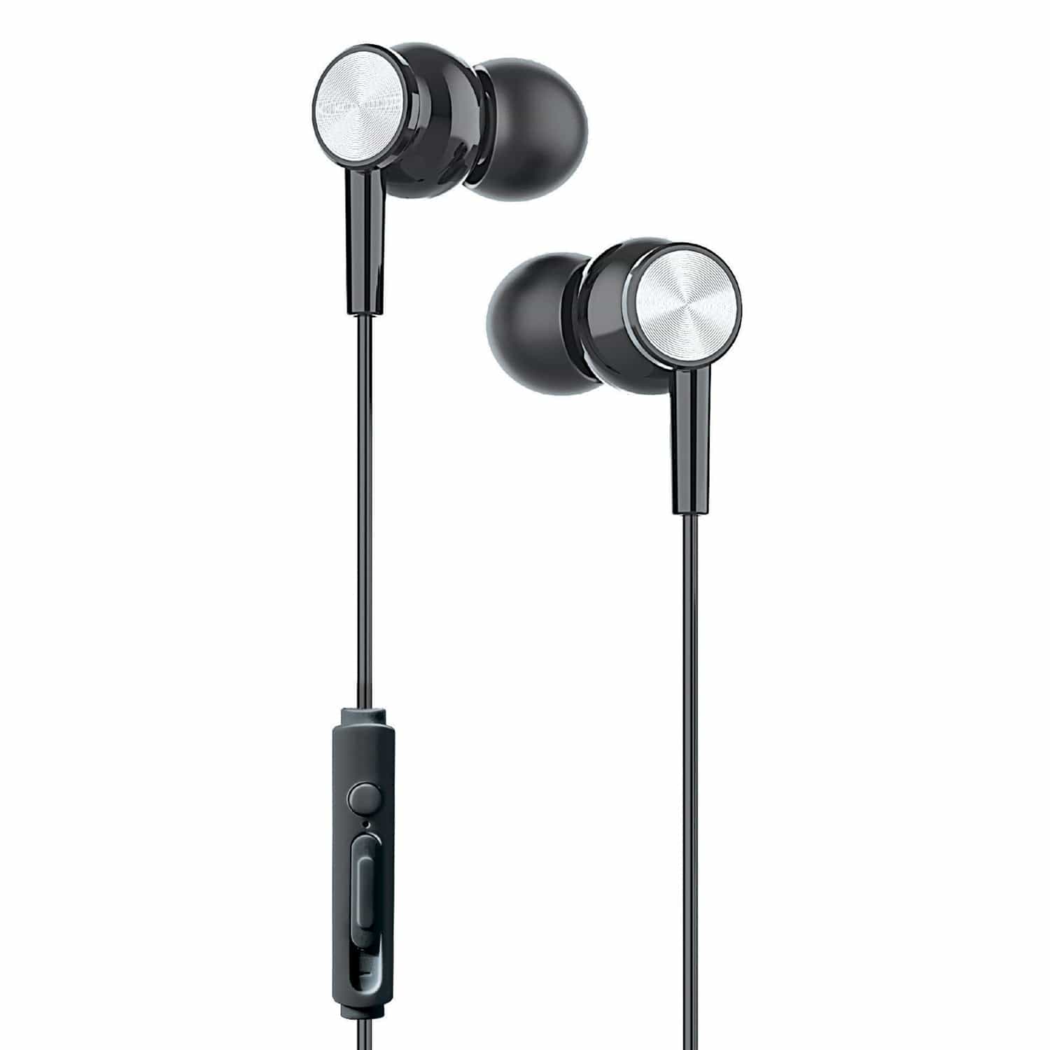 XYST Wired In-Ear Earbuds with In-Line Mic/Remote and 3.5-mm Connector, XYS-E3512, Black