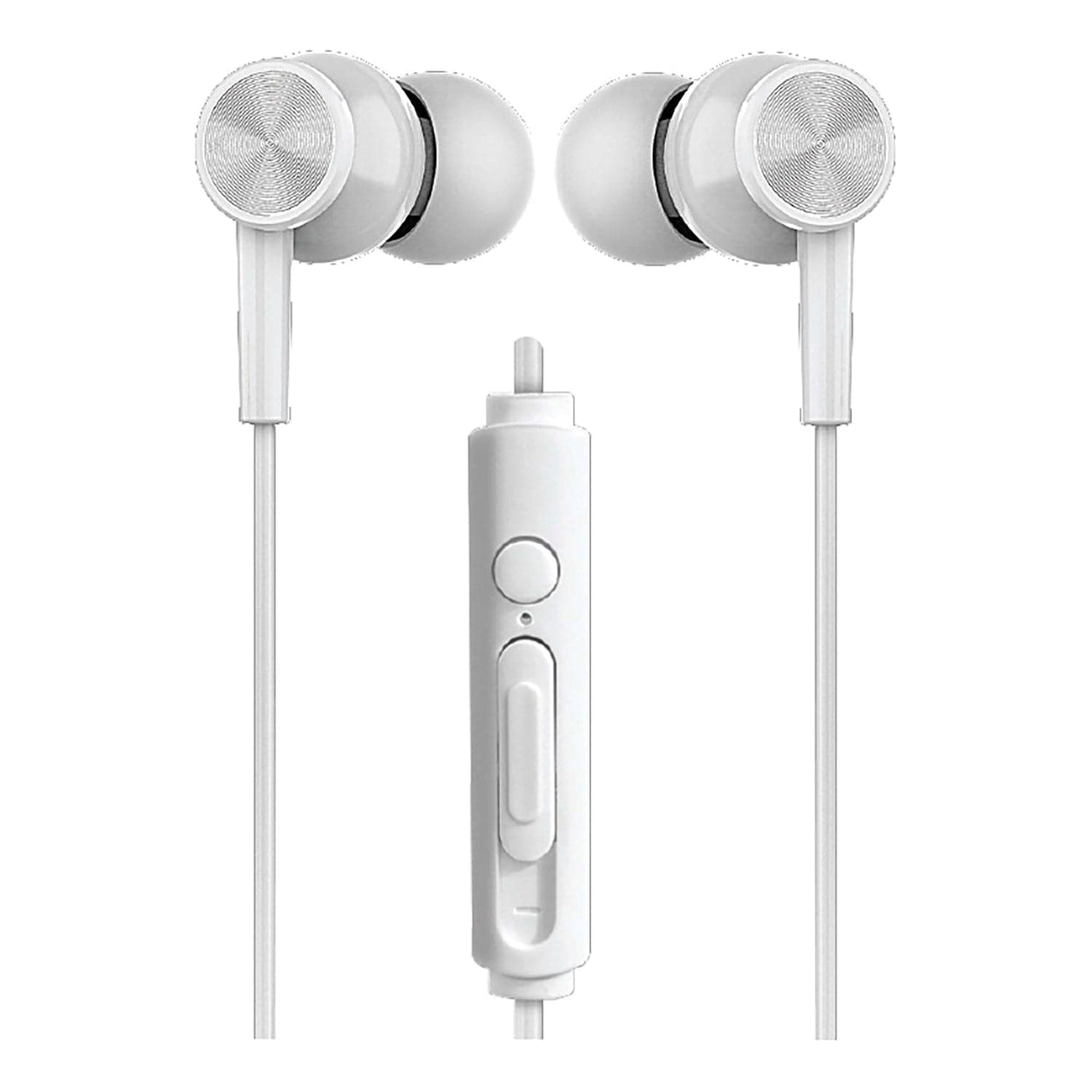 XYST Wired In-Ear Earbuds with In-Line Mic/Remote and 3.5-mm Connector, XYS-E3512, White