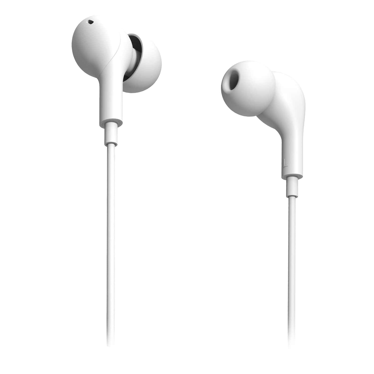 XYST Wired In-Ear Earphones with In-Line Microphone/Remote and USB-C Connector, XYS-EBTC15, White