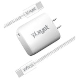 XYST 20-Watt Single-Port USB-C Power Delivery Car Charging Kit with 6-Ft. Braided USB-C Cable, XYS-KITCCTC6W
