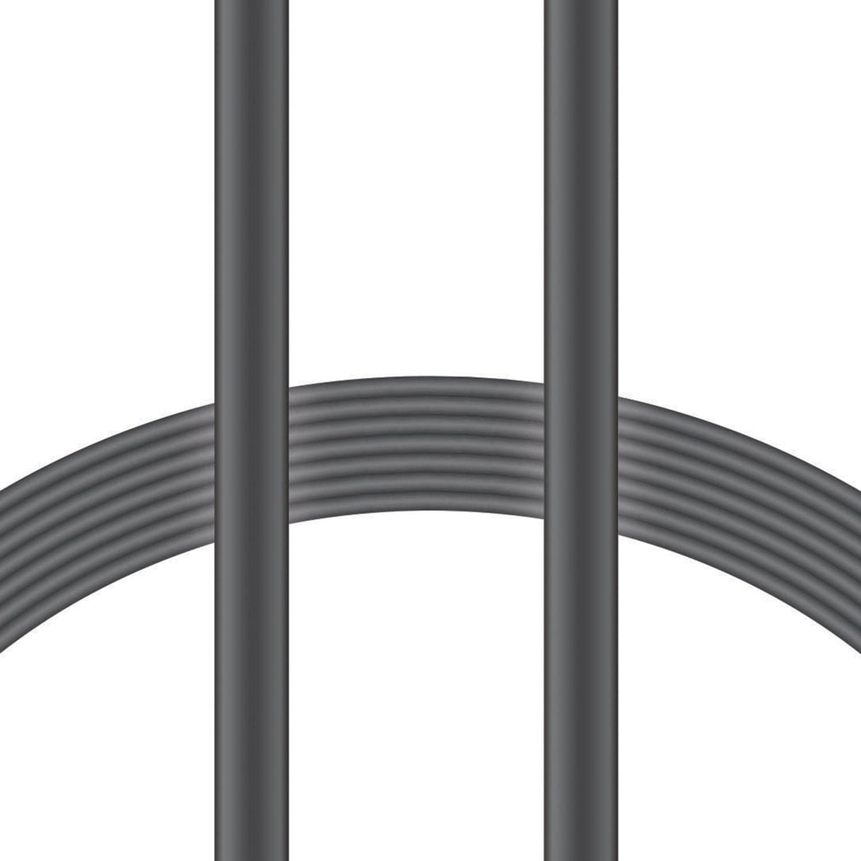 XYST Charge and Sync USB to Lightning Flat Cable, 4 Ft., Black