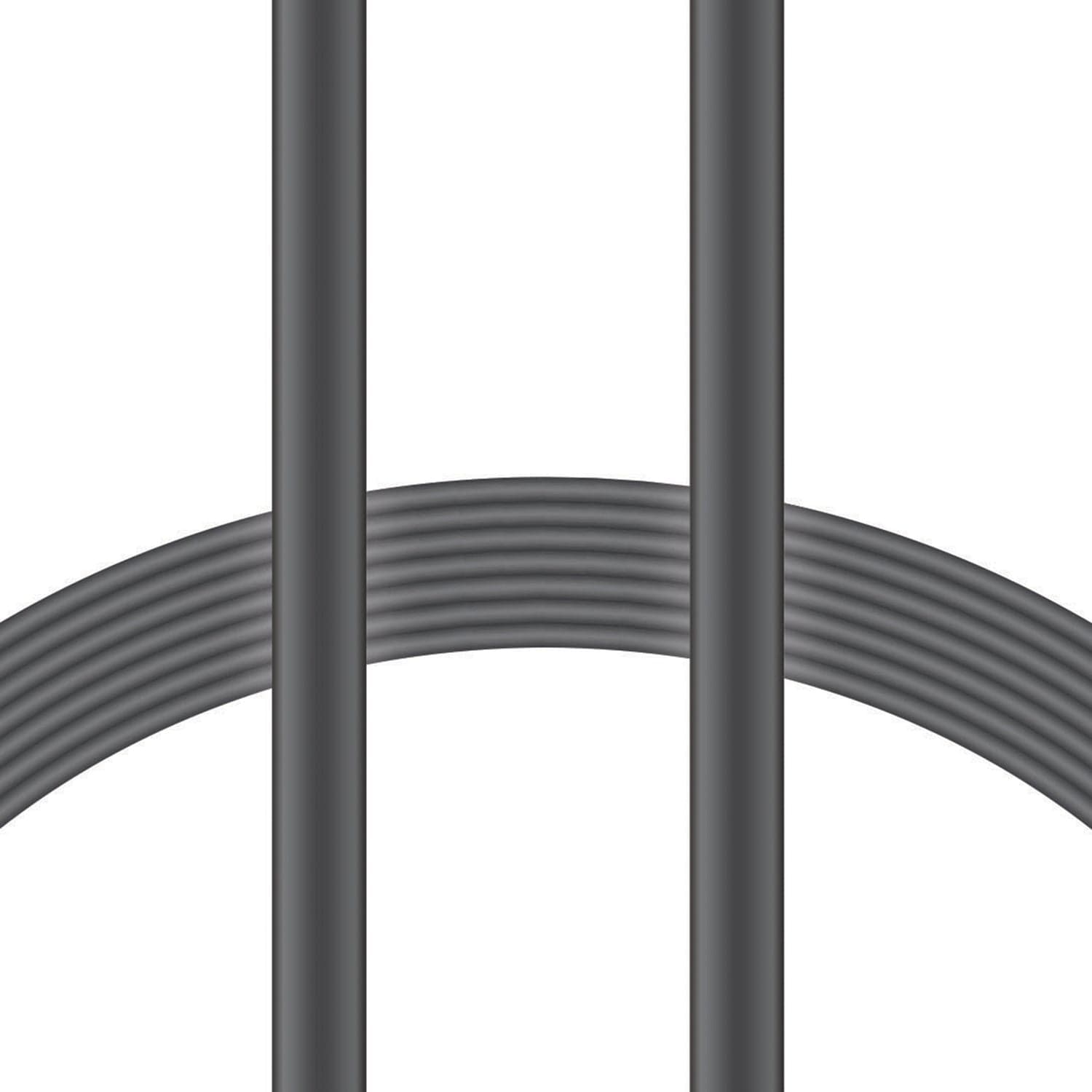 XYST Charge and Sync USB to Lightning Flat Cable, 4 Ft., Black