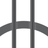 XYST Charge and Sync USB to Lightning Flat Cable, 4 Ft., Black