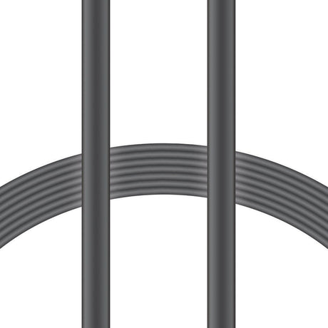 XYST Charge and Sync USB to Lightning Flat Cable, 4 Ft., Black