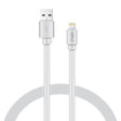 XYST Charge and Sync USB to Lightning Flat Cable, 4 Ft., White