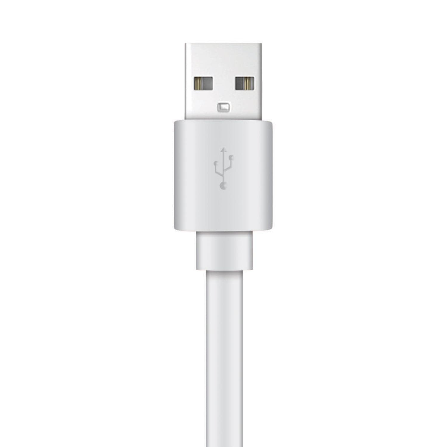 XYST Charge and Sync USB to Lightning Flat Cable, 4 Ft., White