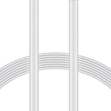 XYST Charge and Sync USB to Lightning Flat Cable, 4 Ft., White