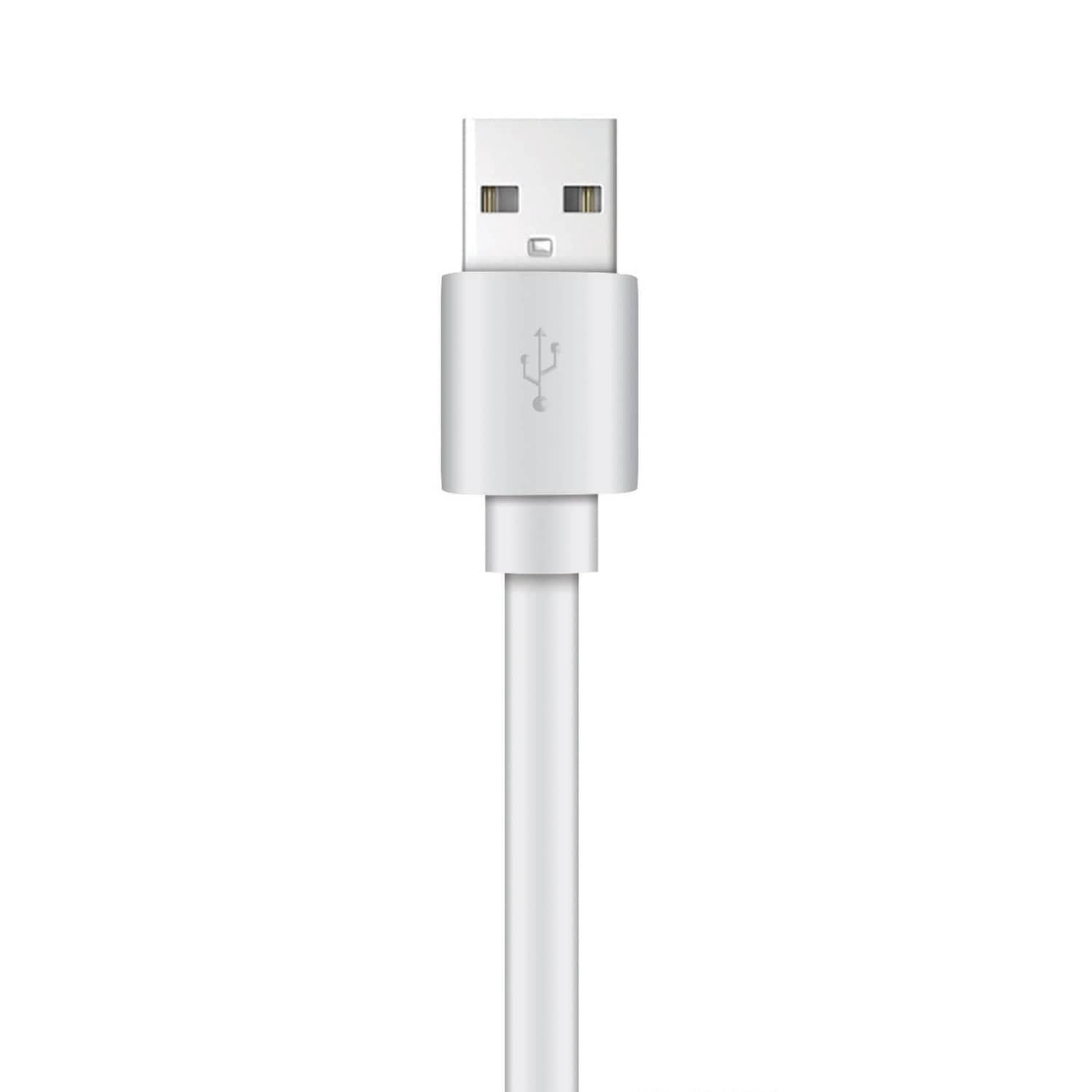 XYST Charge and Sync USB to Micro USB Flat Cable, 4 Ft., White