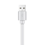 XYST Charge and Sync USB to Micro USB Flat Cable, 4 Ft., White
