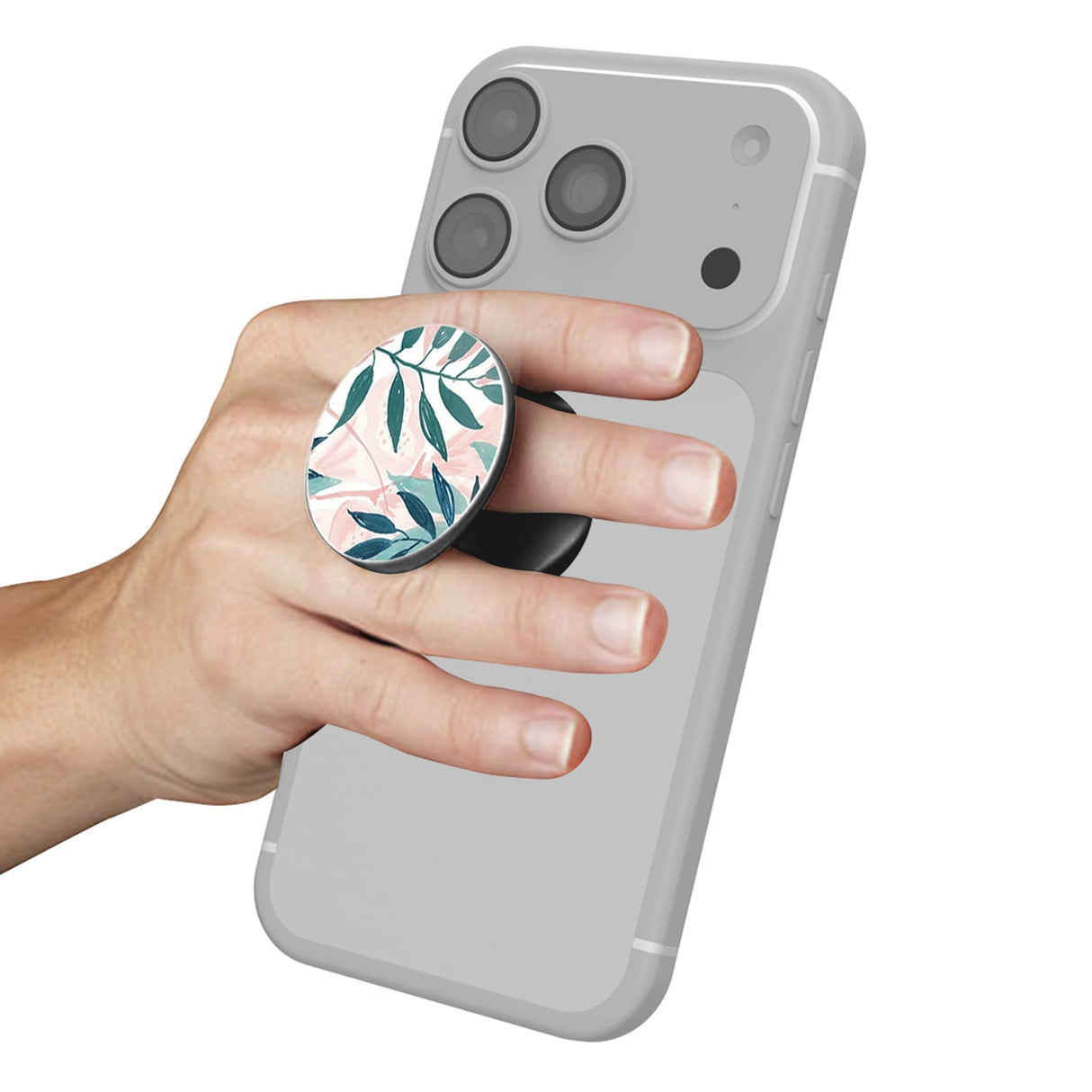 XYST Universal Phone Grip Collapsible Stand and Holder, Palm Tree