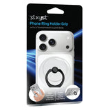 XYST 360° Rotation Phone Ring Holder Grip with Transparent Base, Black