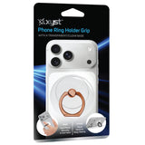 XYST 360° Rotation Phone Ring Holder Grip with Transparent Base, Rose Gold