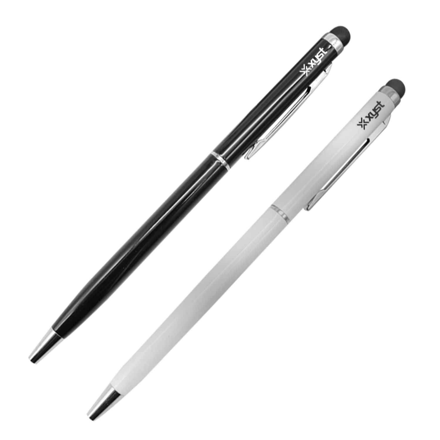 XYST 2-in-1 Stylus Ballpoint Pen Universal Touch-Screen Stylus and Retractable Pen, 2 Pack