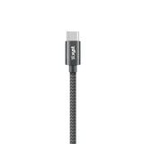 XYST Charge and Sync USB to USB-C Braided Cable, 10 Ft., Black