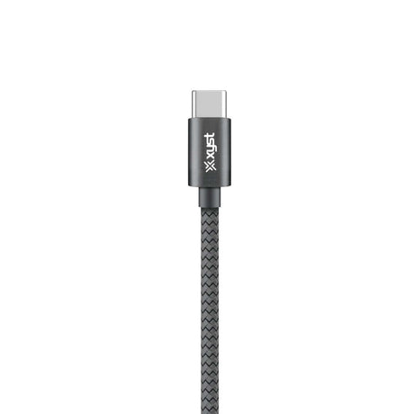 XYST Charge and Sync USB to USB-C Braided Cable, 10 Ft., Black