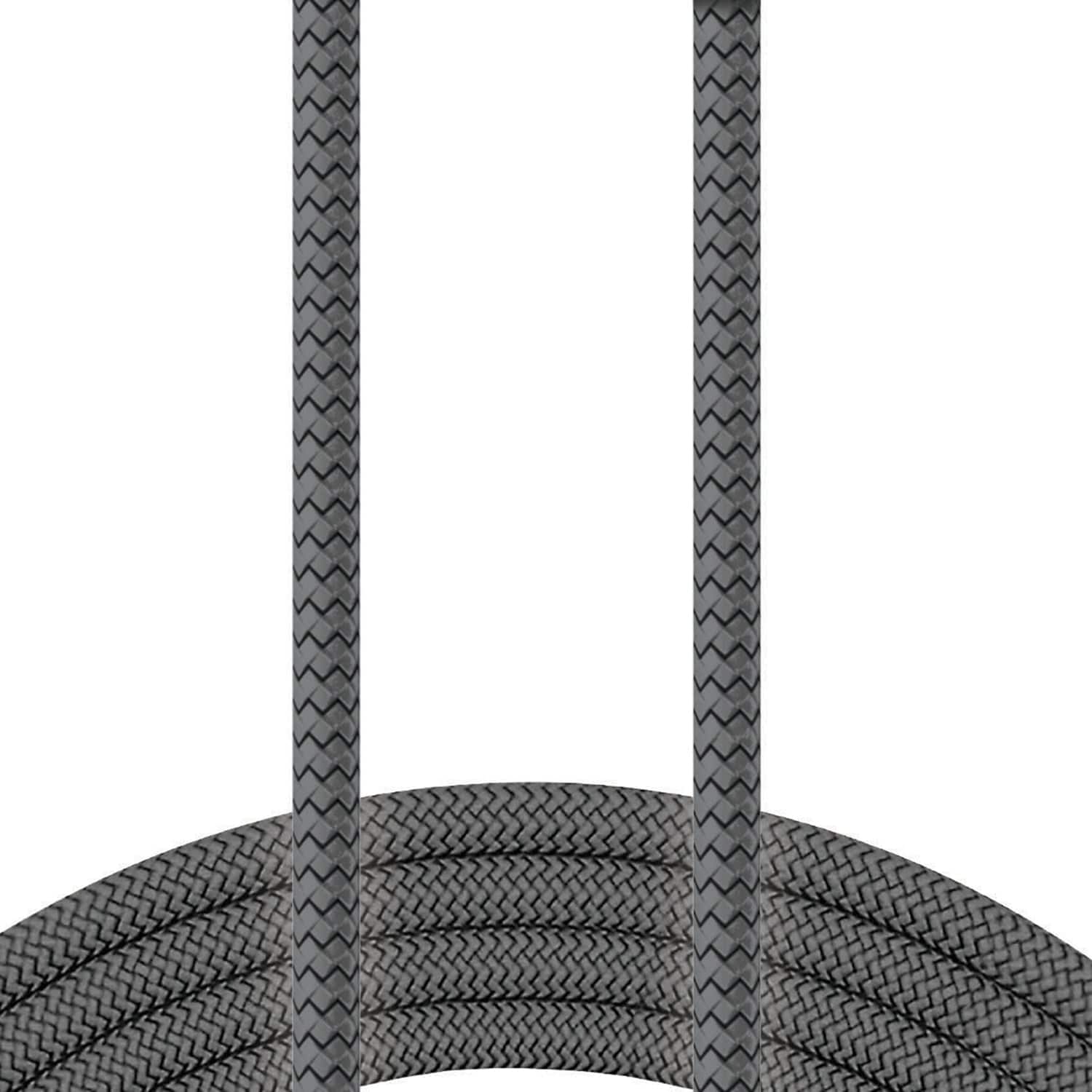 XYST Charge and Sync USB to USB-C Braided Cable, 10 Ft., Black