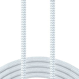 XYST Charge and Sync USB to USB-C Braided Cable, 10 Ft., White
