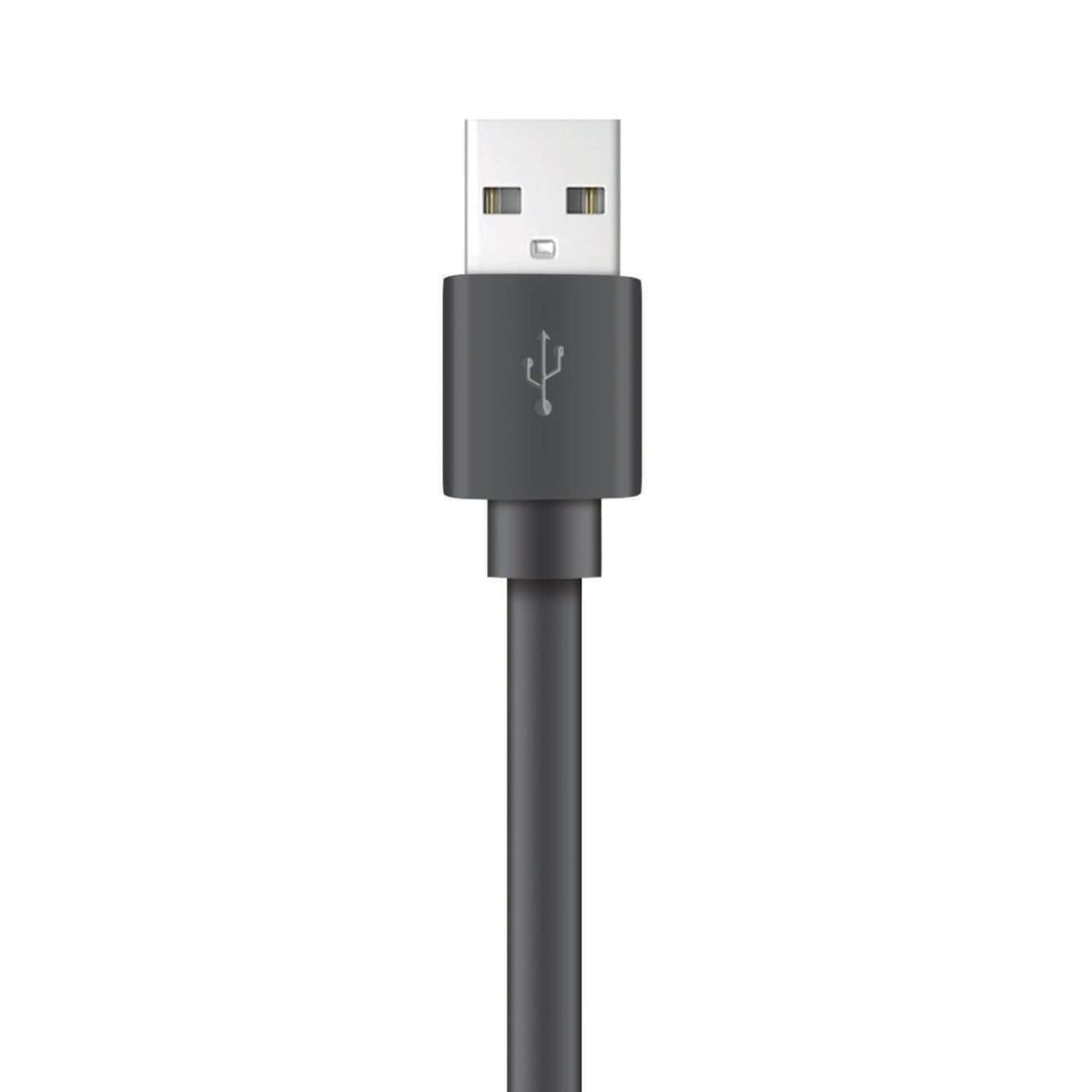 XYST Charge and Sync USB to USB-C Flat Cable, 4 Ft., Black