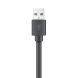 XYST Charge and Sync USB to USB-C Flat Cable, 4 Ft., Black