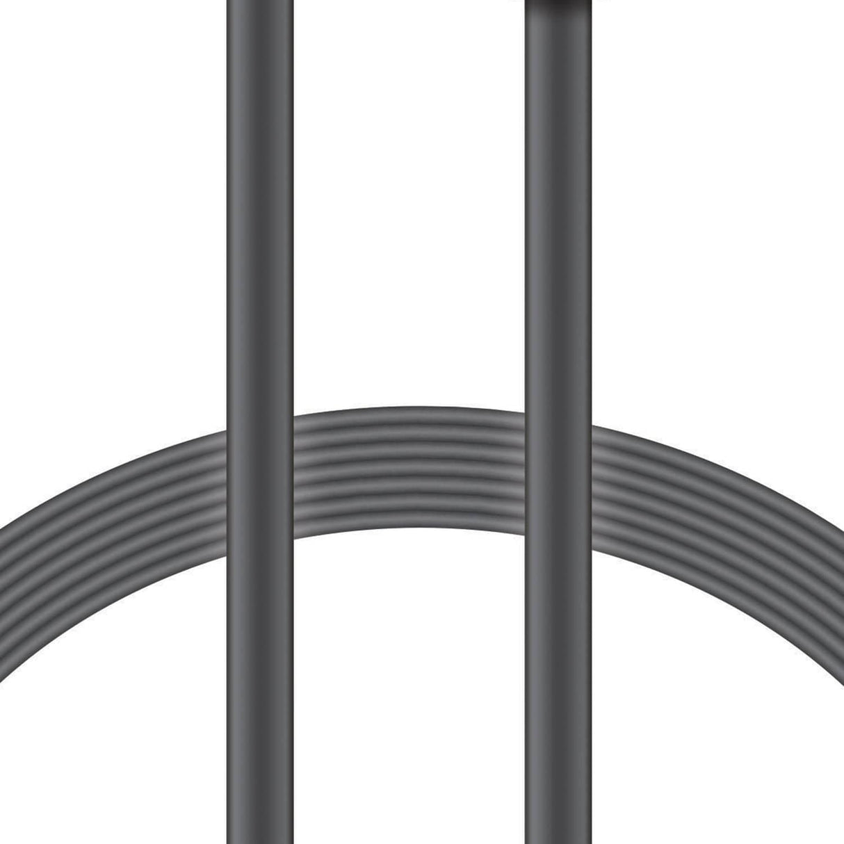 XYST Charge and Sync USB to USB-C Flat Cable, 4 Ft., Black