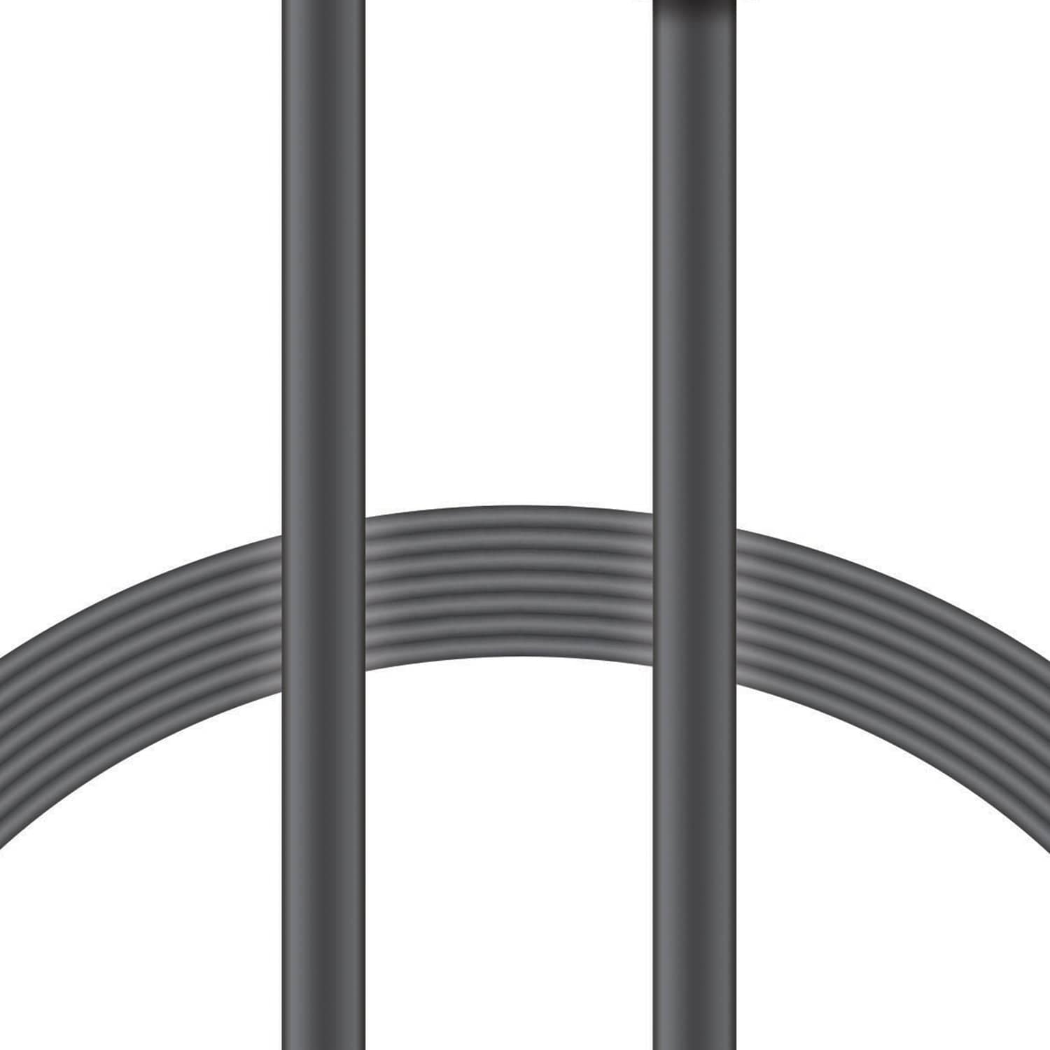 XYST Charge and Sync USB to USB-C Flat Cable, 4 Ft., Black