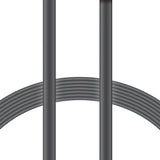 XYST Charge and Sync USB to USB-C Flat Cable, 4 Ft., Black