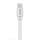 XYST Charge and Sync USB to USB-C Flat Cable, 4 Ft., White
