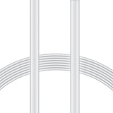 XYST Charge and Sync USB to USB-C Flat Cable, 4 Ft., White