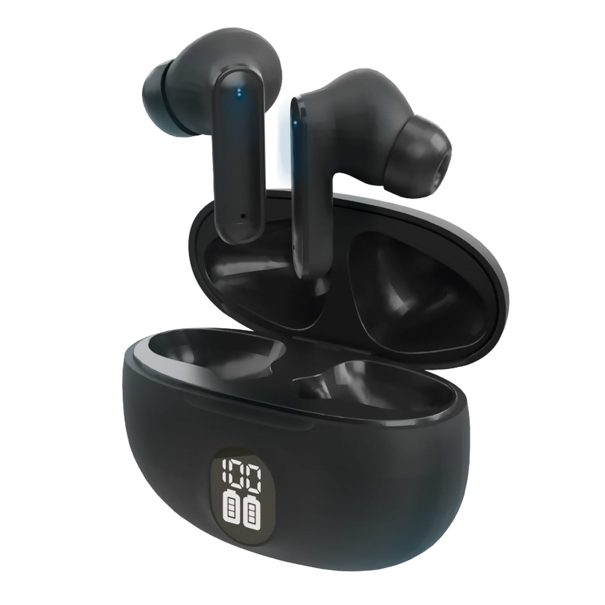 XYST Suryx TWS Bluetooth v5.4 In-Ear Earphones with Mic and Digital Battery Life Display on Charging Case, up to 2 Hours Play Time
