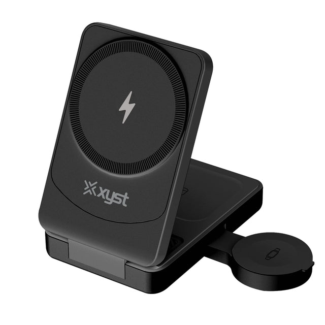 XYST MagStation 3-in-1 Foldable Wireless Charging Dock with 15-Watt Fast Charge