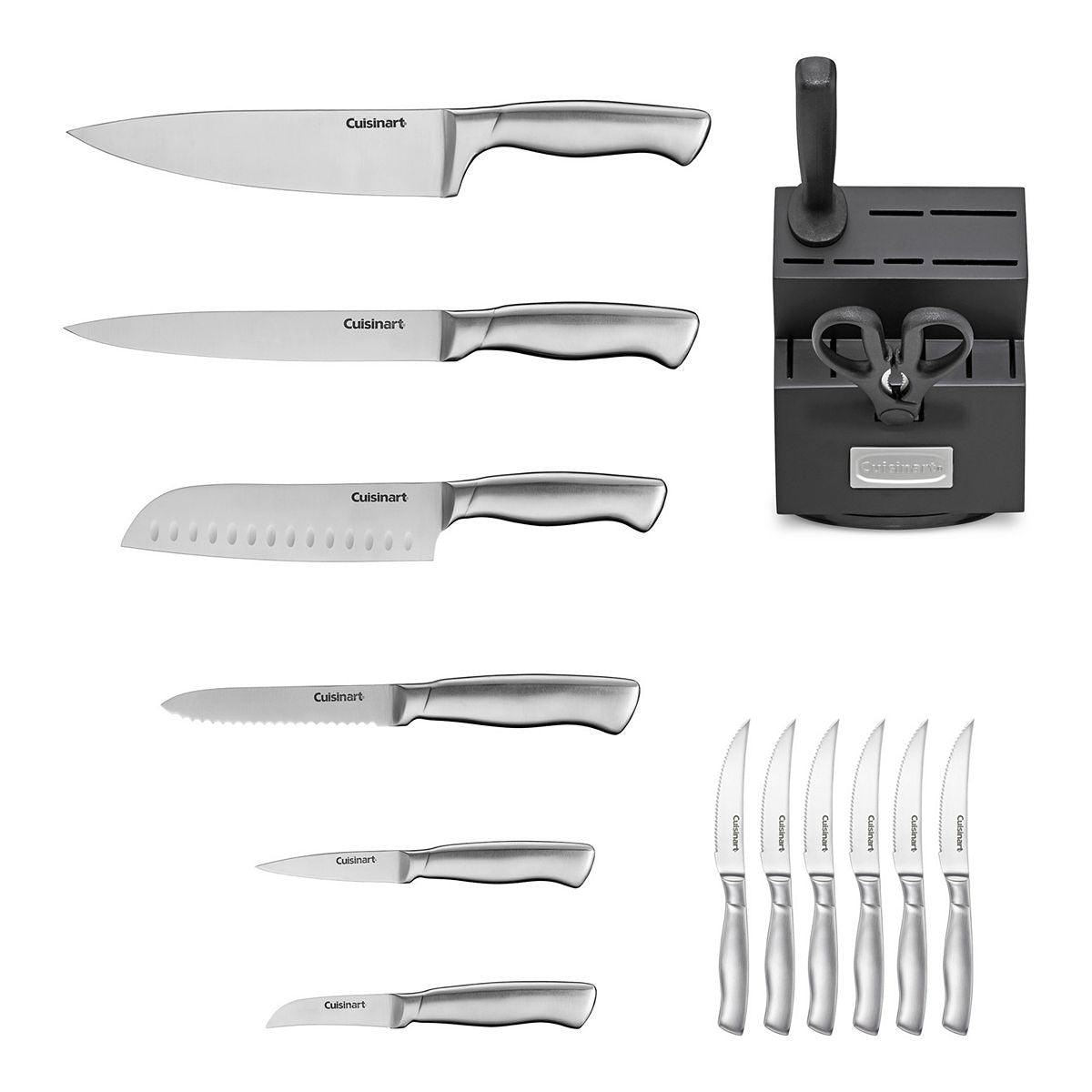 Cuisinart C77SS-15PBR 15PC Stainless Steel Rotating Cutlery Block Set