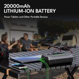 CAROSS T14 Max Portable Car Jump Starter with 150-PSI Air Compressor and USB Power Bank with 2000-Amp Peak, Heavy-Duty Clamps, and QC Fast Charger