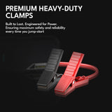 CAROSS T36 Portable Car Jump Starter and USB Power Bank with 800-Amp Peak, Advanced Protection Jumper Clamps, LED Light, and QC Fast Charger, Green