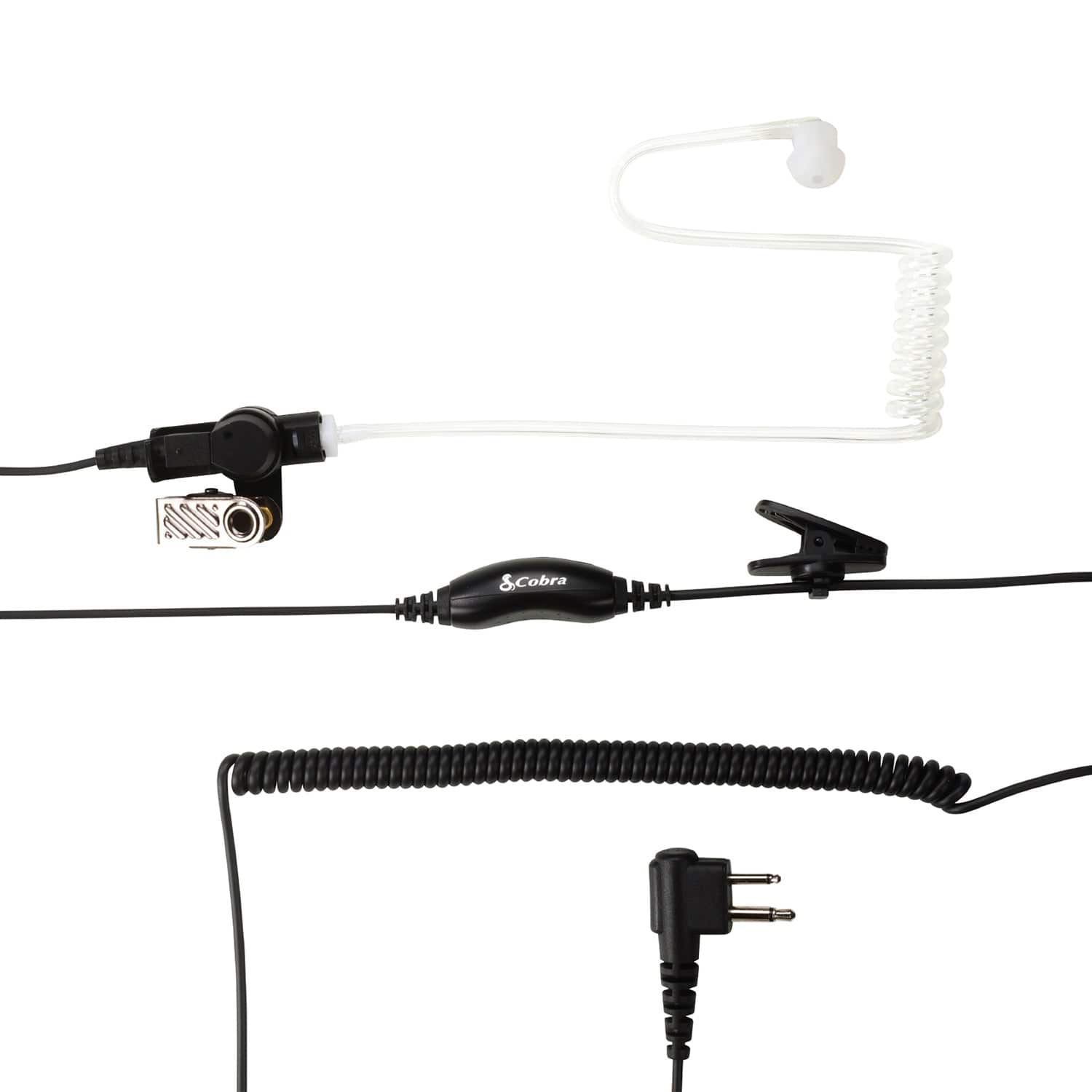 Cobra Surveillance Earpiece for Cobra Performa 400/450 2-Way Handheld Business Radios and Select Non-Cobra Devices, 0010097-1