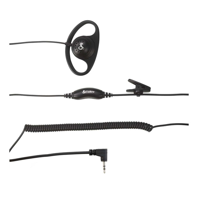 Cobra D-Style 2.5-mm Earpiece for Select Cobra FRS PX650, RX, ACXT, and GMRS and FRS TrailBlazer 2-Way Radios, 0010120-1