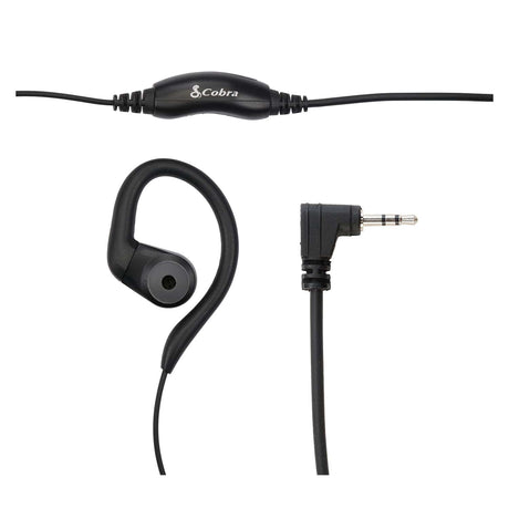 Cobra C-Style Earloop-Wrap In-Ear Headset for Select Cobra GMRS and FRS PX650, RX, ACXT, and TrailBlazer 2-Way Radios, 0010122-1