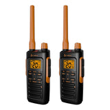 Cobra TrailBlazer 450 GMRS 2-Way Radio Pair, Black and Orange