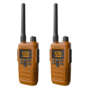 Cobra TrailBlazer 250 GMRS 2-Way Radio Pair, Orange and Black