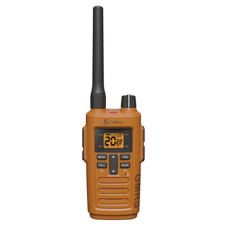 Cobra TrailBlazer 250 GMRS 2-Way Radio Pair, Orange and Black