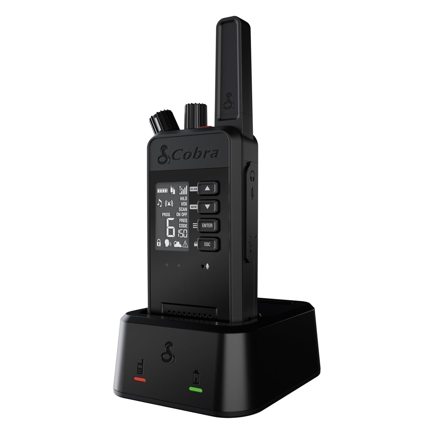 Cobra Performa 450 2-Way Handheld Business Radio with LCD Screen, 1 Pack