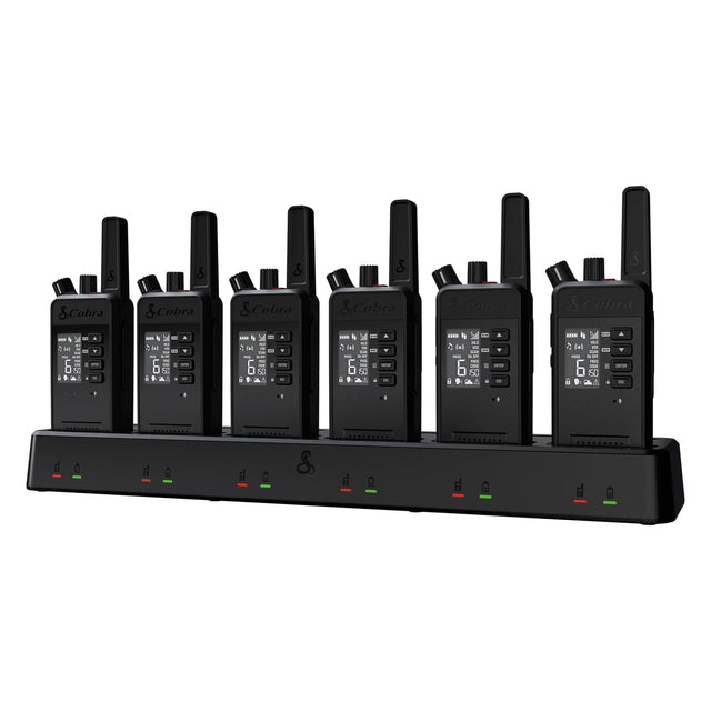 Cobra Performa 450 2-Way Handheld Business Radio with LCD Screen, 6 Pack