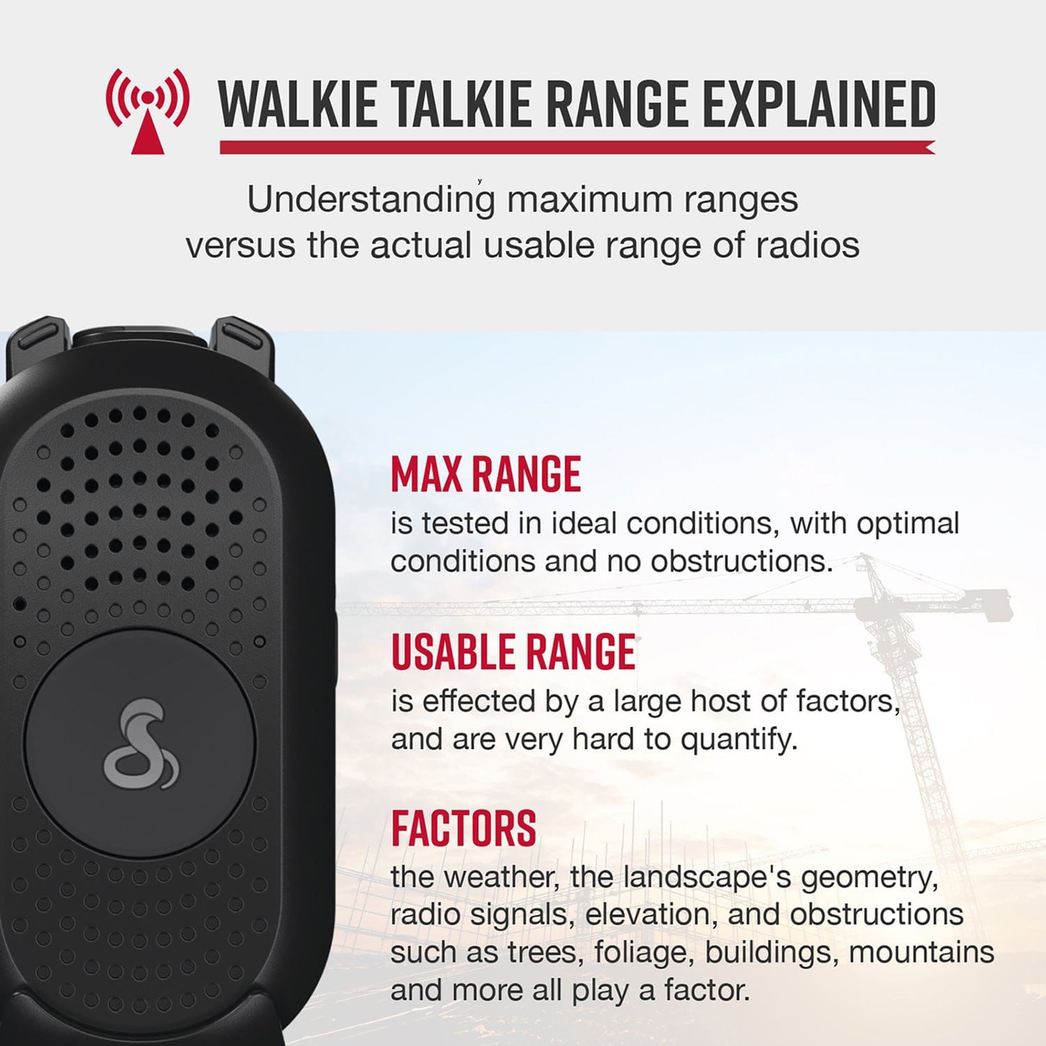 Cobra PX280 Compact 2-Way Handheld Business Radio with Dual-Dock Charger and Headset, 2 Pack