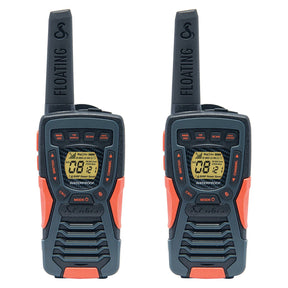 Cobra ACXT1035R FLT Floating Waterproof 37-Mile-Range 2-Way Radios, 2 Pack, Multicolored
