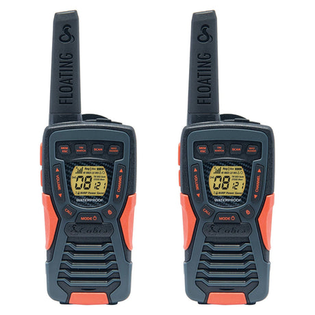 Cobra ACXT1035R FLT Floating Waterproof 37-Mile-Range 2-Way Radios, 2 Pack, Multicolored